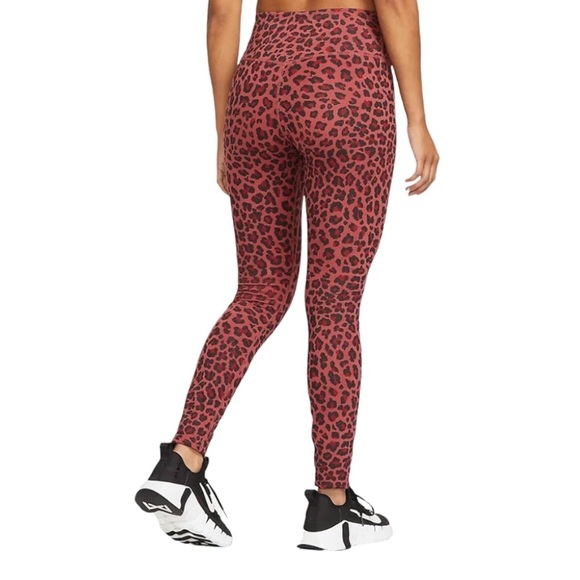 Nike Women's Dri-FIT One Animal Printed Leggings Sparkle Fabric Like New - Picture 4 of 7